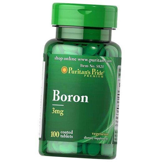 Бор Puritan's Pride Boron 3 100 таблеток (36367169)