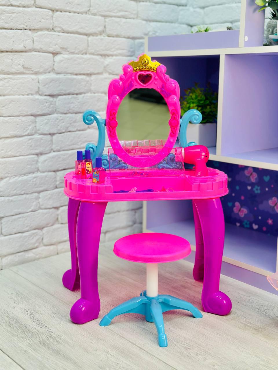 Дитяче іграшкове трюмо для дівчинки з дзеркалом/стільчиком/аксесуарами (2793280119) Дитяче іграшкове трюмо для дівчинки з дзеркалом/стільчиком/аксесуарами (2793280119)