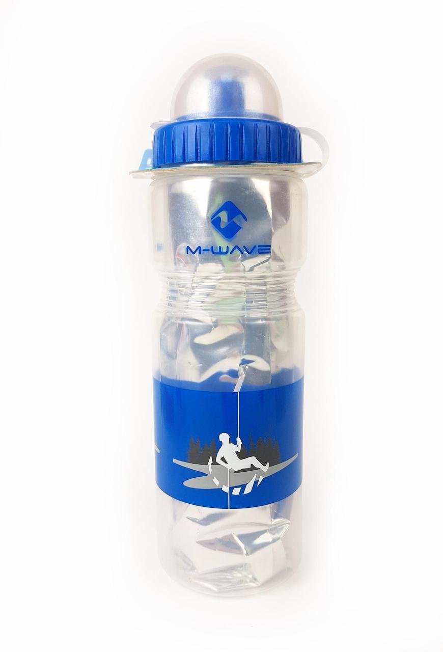 Фляга велосипедна M-Wave PBO-400 термо 400 мл Сріблясто-синій (G0000314)
