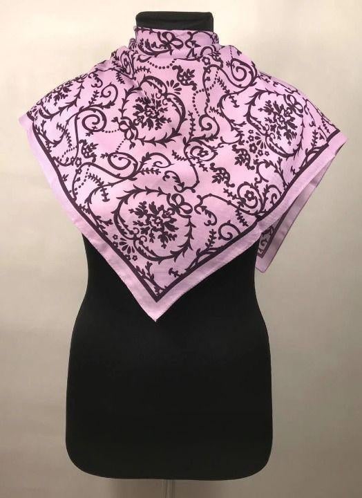 Платок женский Сиреневый/Темно-синий (ХустM176)