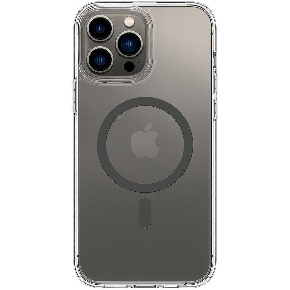 Прозрачный чехол накладка Spigen Ultra Hybrid Case with MagSafe for iPhone 13 Pro Max, Graphite (ACS03211)