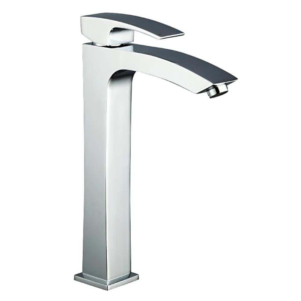 Смеситель для умывальника Gappo G1007-11 высокий однорычажный Хром (115029)