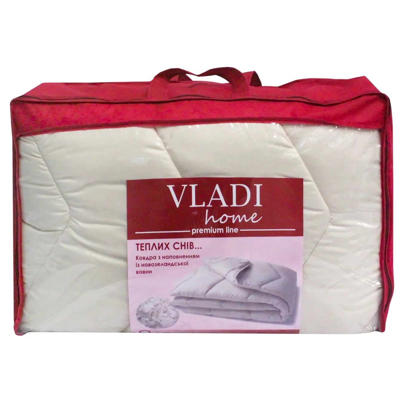 Одеяло стеганое шерстяное Vladi Premium полуторное 140х205 см (0b9acea0)