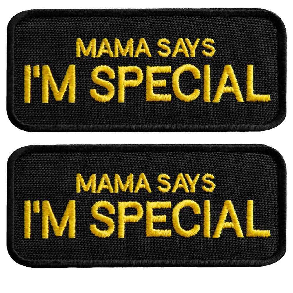 Набор шевронов на липучке 'Mama says I am special' 4х9 см 2 шт. (25832)