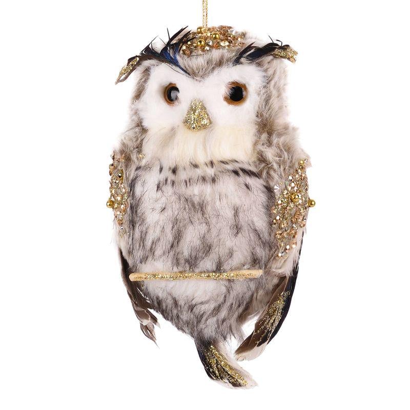 Игрушка на елку Сова 23 см Коричневый (TY-5-R-464)