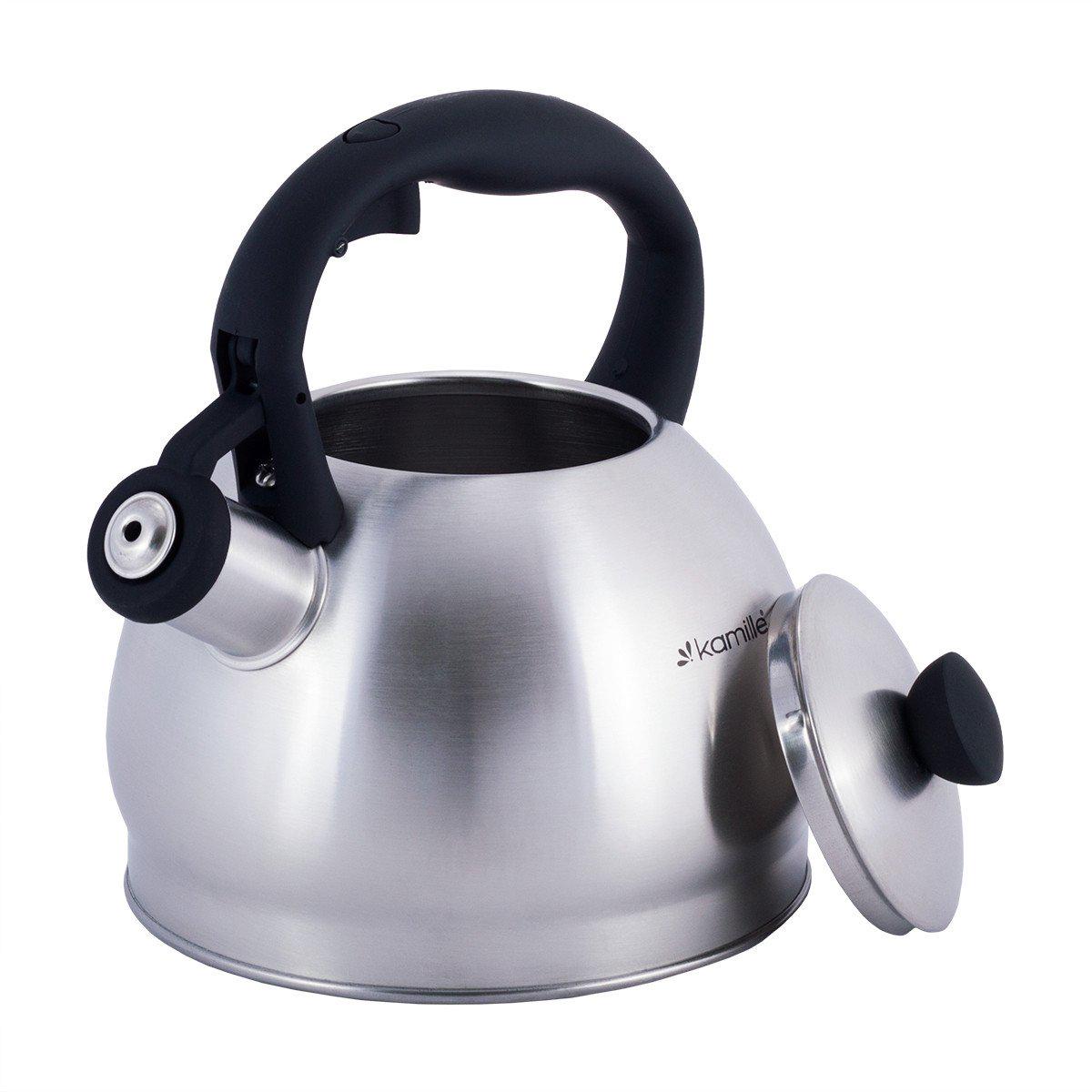 Чайник Kamille 2 л из нержавеющей стали Желтый KM-0693NZH - фото 3 Чайник Kamille 2 л из нержавеющей стали Желтый KM-0693NZH - фото 3