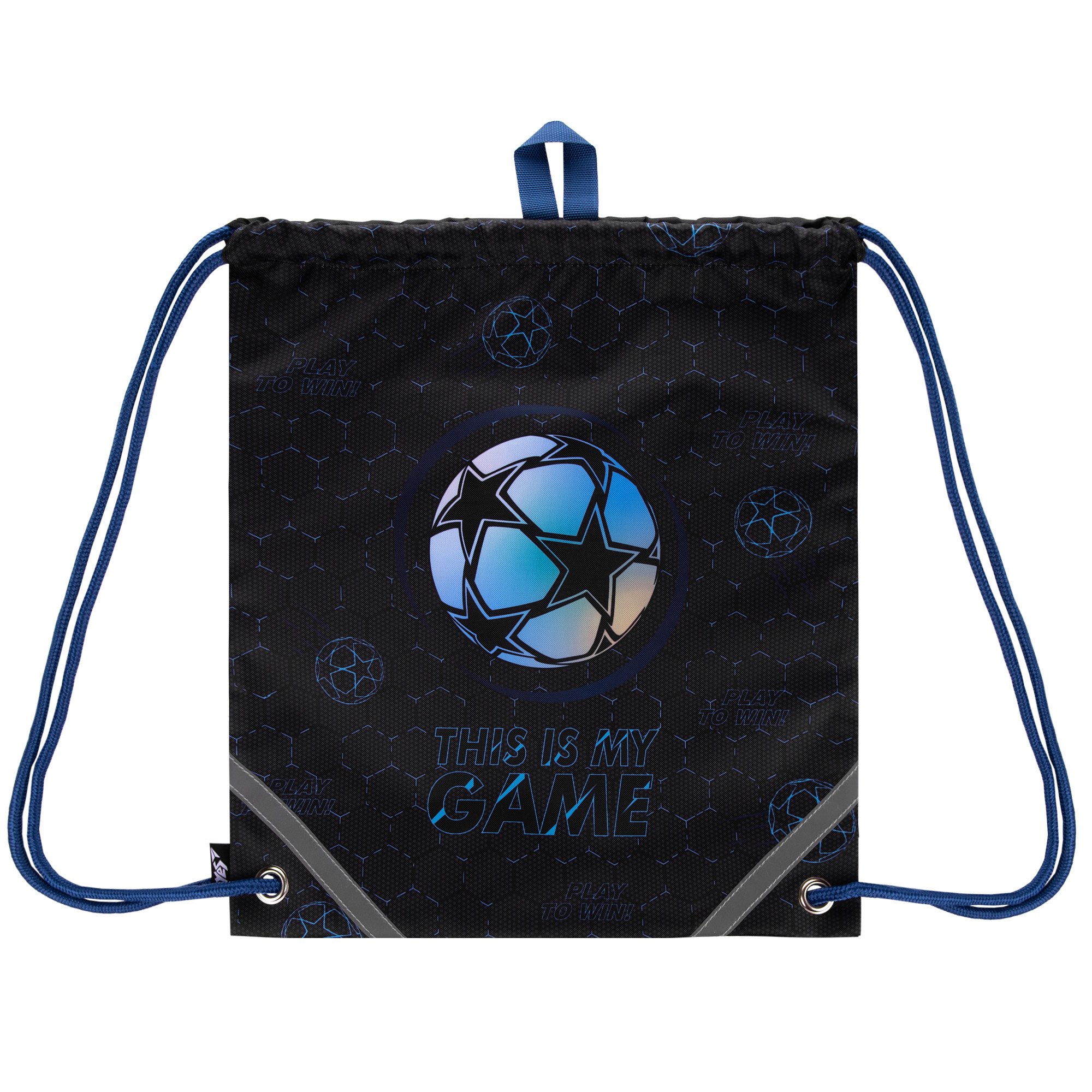 Сумка для обуви YES SB-10 Football Game 40х35 см Черный (550042)