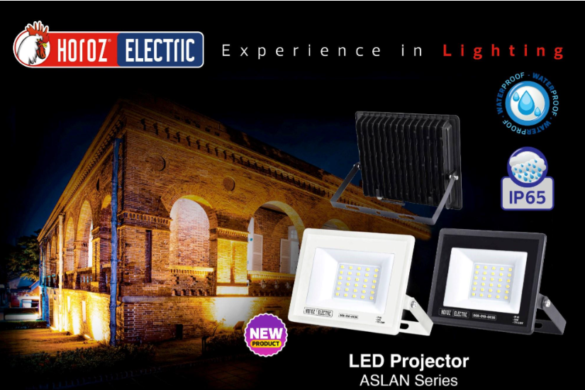 Прожектор HOROZ ELECTRIC SMD LED 100W 6400K/8000 лм/120° 175-250V/IP65 Aslan-100/068-010-0100 Чорний (НФ-00002111) - фото 2