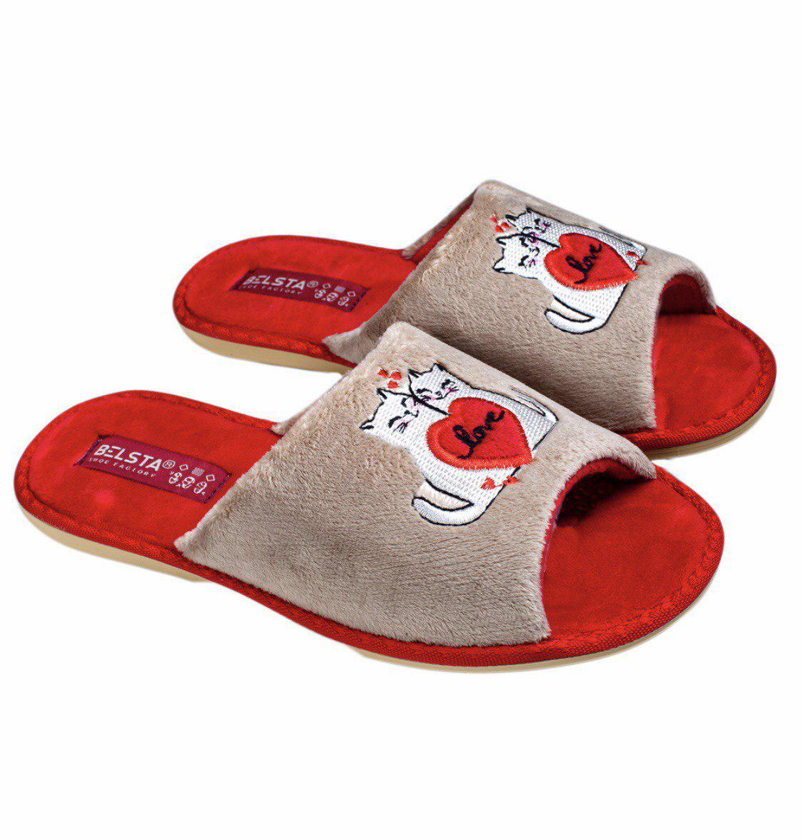 Тапочки Белста жіночі відкриті махрові р. 39 (88-48/1006/3043С83043С56) - фото 1 Тапочки Белста жіночі відкриті махрові р. 39 (88-48/1006/3043С83043С56) - фото 1