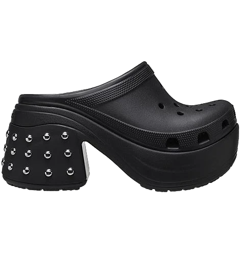 Сабо женские Crocs Siren Studded Clog M8W10 р. 41 27 см Black (209017)