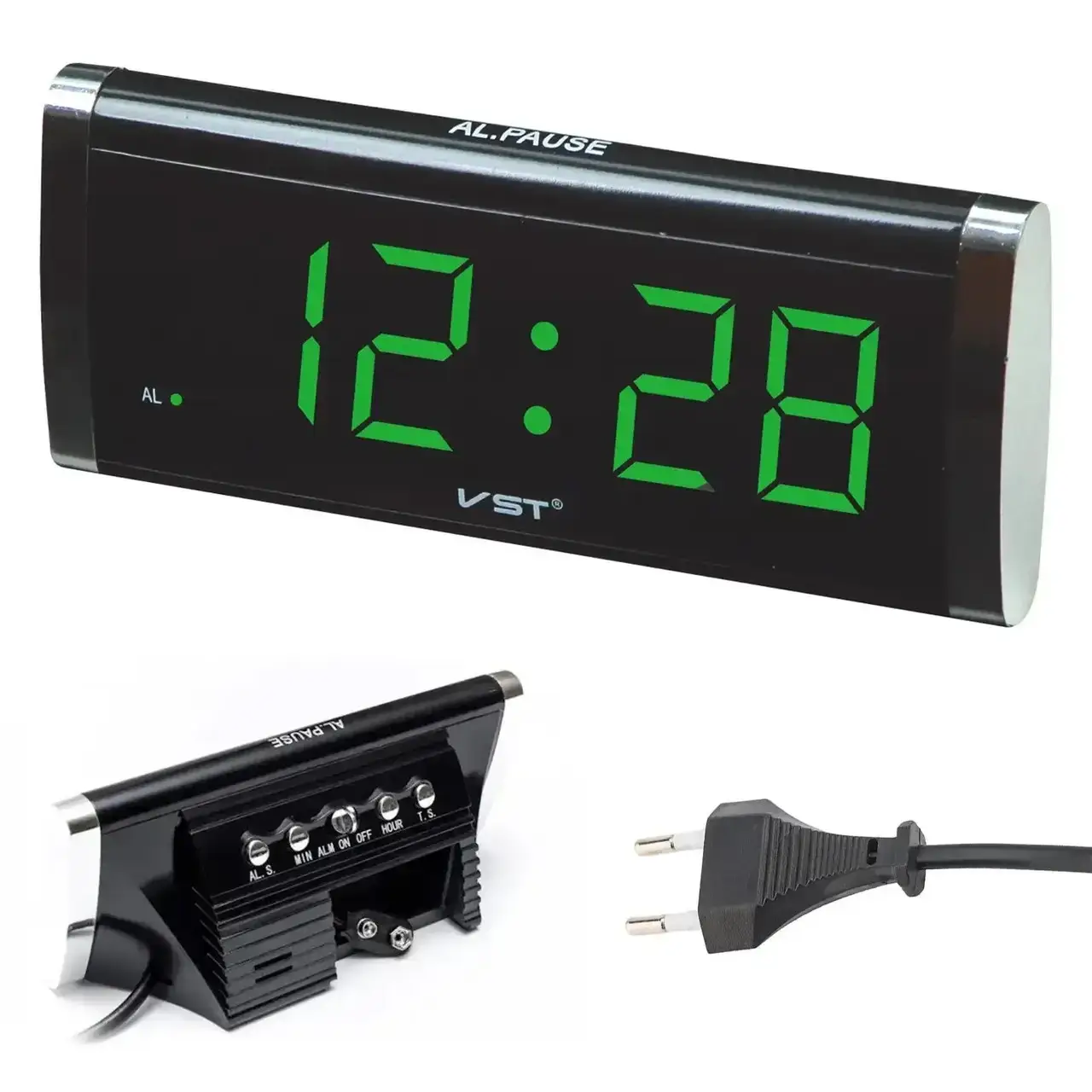 Часы настольные электронные цифровые VST-730 с будильником зеленая подсветка (VST-730)