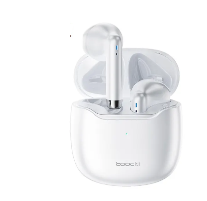 Наушники беспроводные TWS Toocki Белый (HE-080)