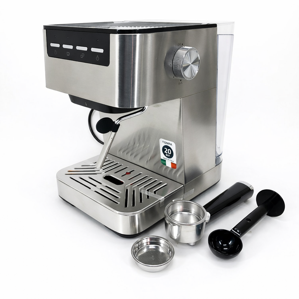 Кавоварка ріжкова MG-453 для меленої кави та чалд еспресо з капучинатором 20 бар 960 Вт 1,5 л (33280849)