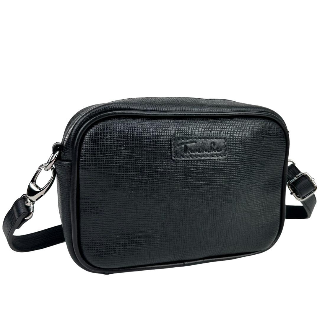 Жіноча сумка крос-боді Royal Bag CH-025A-LV шкіряна Чорний (6881)