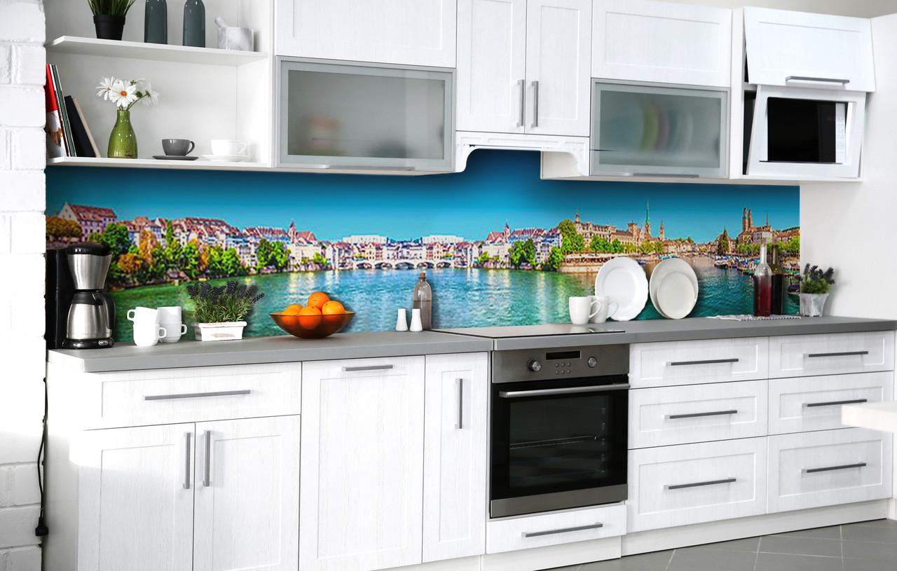 Кухонный фартук Летний Турин виниловый самоклеющийся 65х250 см Кухонный фартук Летний Турин виниловый самоклеющийся 65х250 см