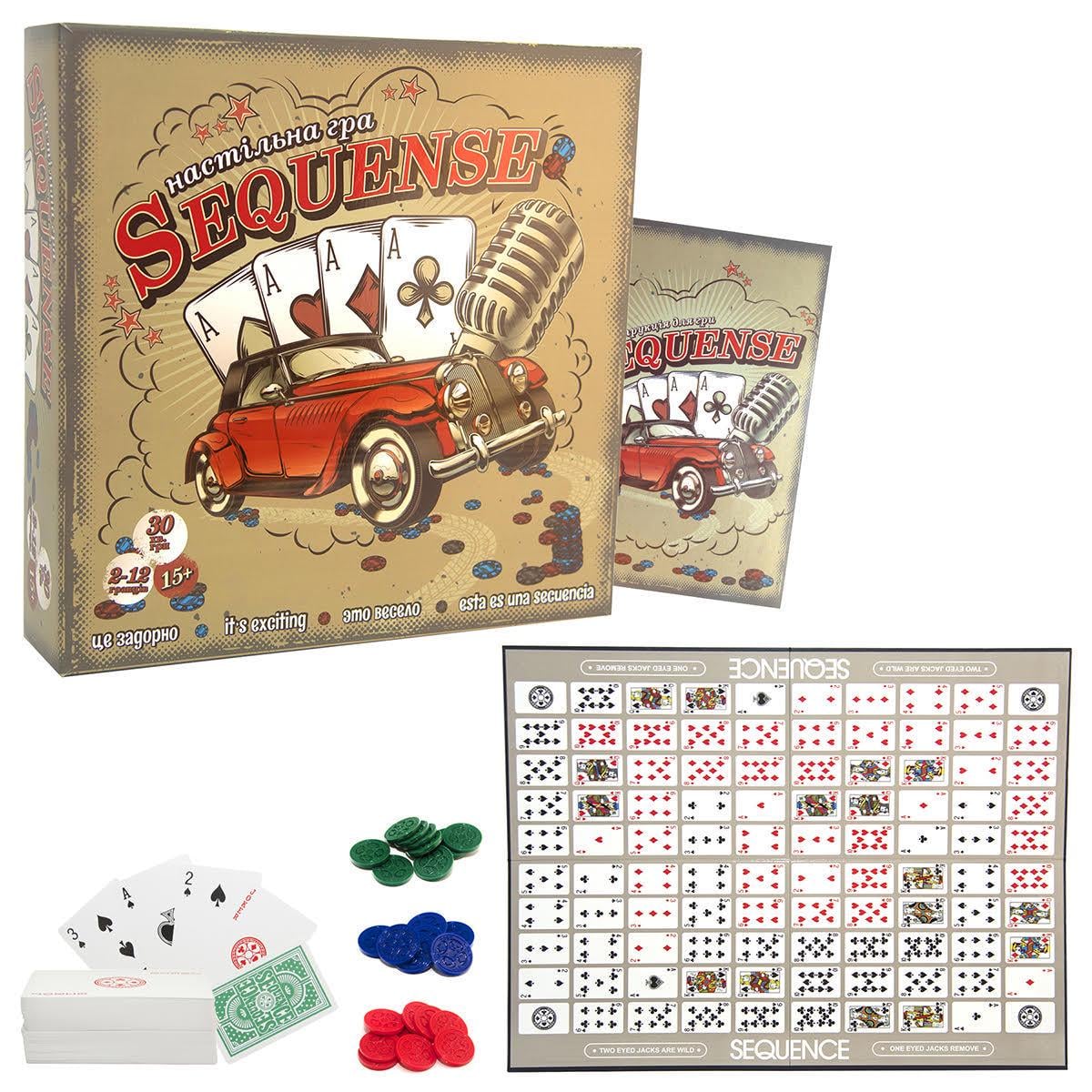 Настільна гра Strateg Sequence 30361 (MTT-107431) Настільна гра Strateg Sequence 30361 (MTT-107431)