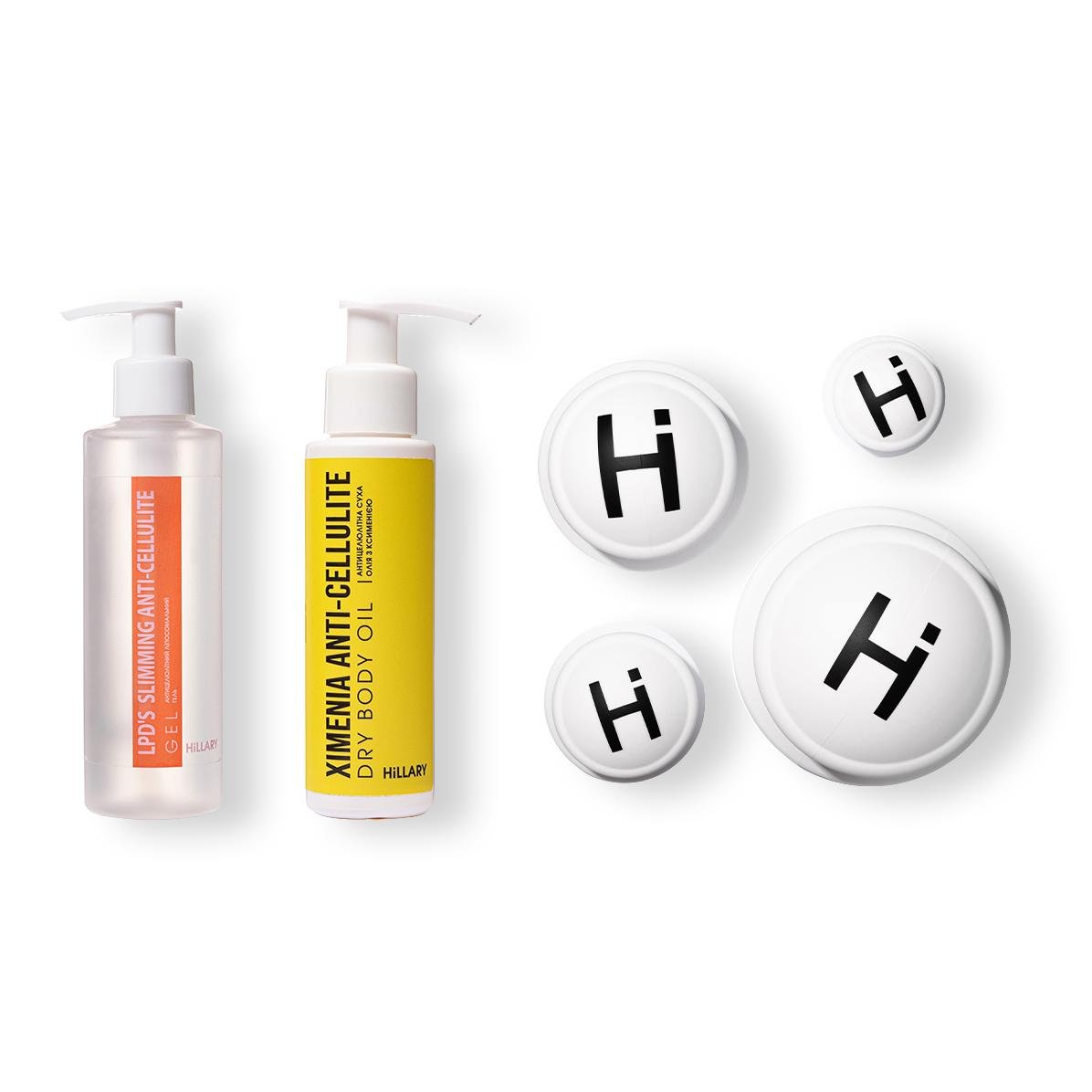 Набор вакуумных банок для тела Hillary антицеллюлитные средства LPD's Slimming (HI-11-782)
