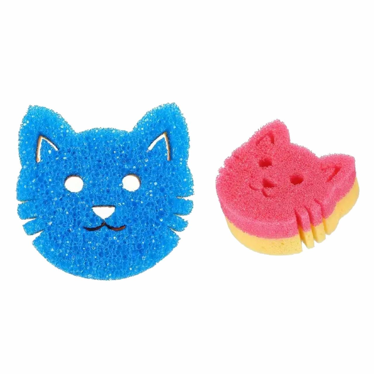 Губка для чистки термочувствительная 2в1 Синий (2476286743)