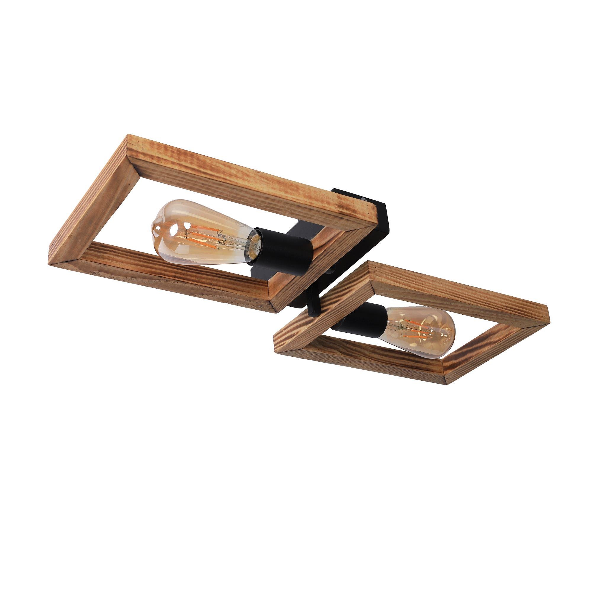 Люстра Sirius S7146/2 на 2 лампочки Светлый обжиг/Черный (000031395)