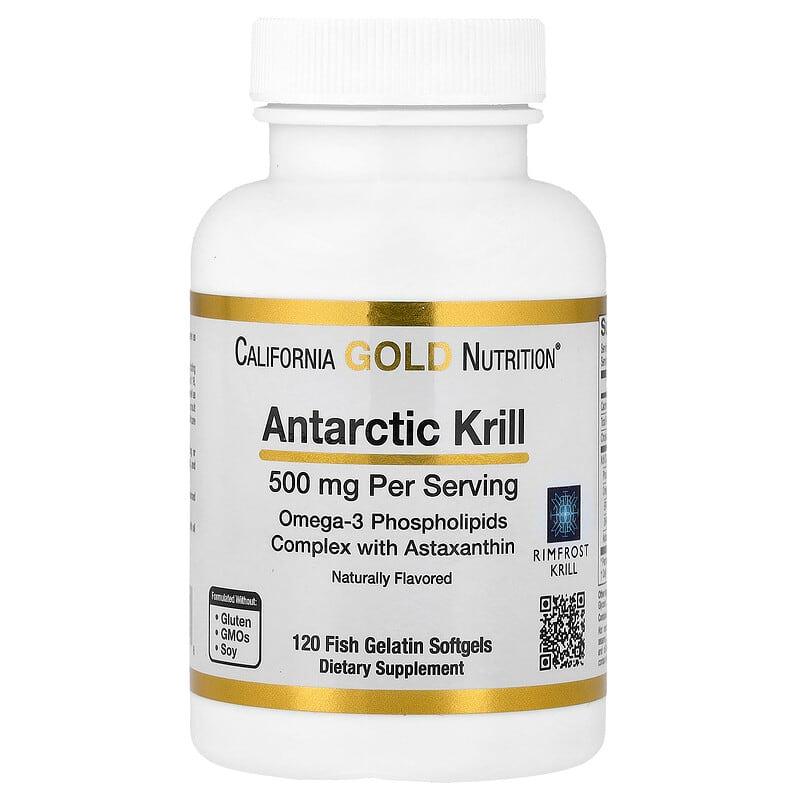 Олія криля з астаксантином California Gold Nutrition Antarctic Krill Oil 120 капс. 500 мг (1388084209)