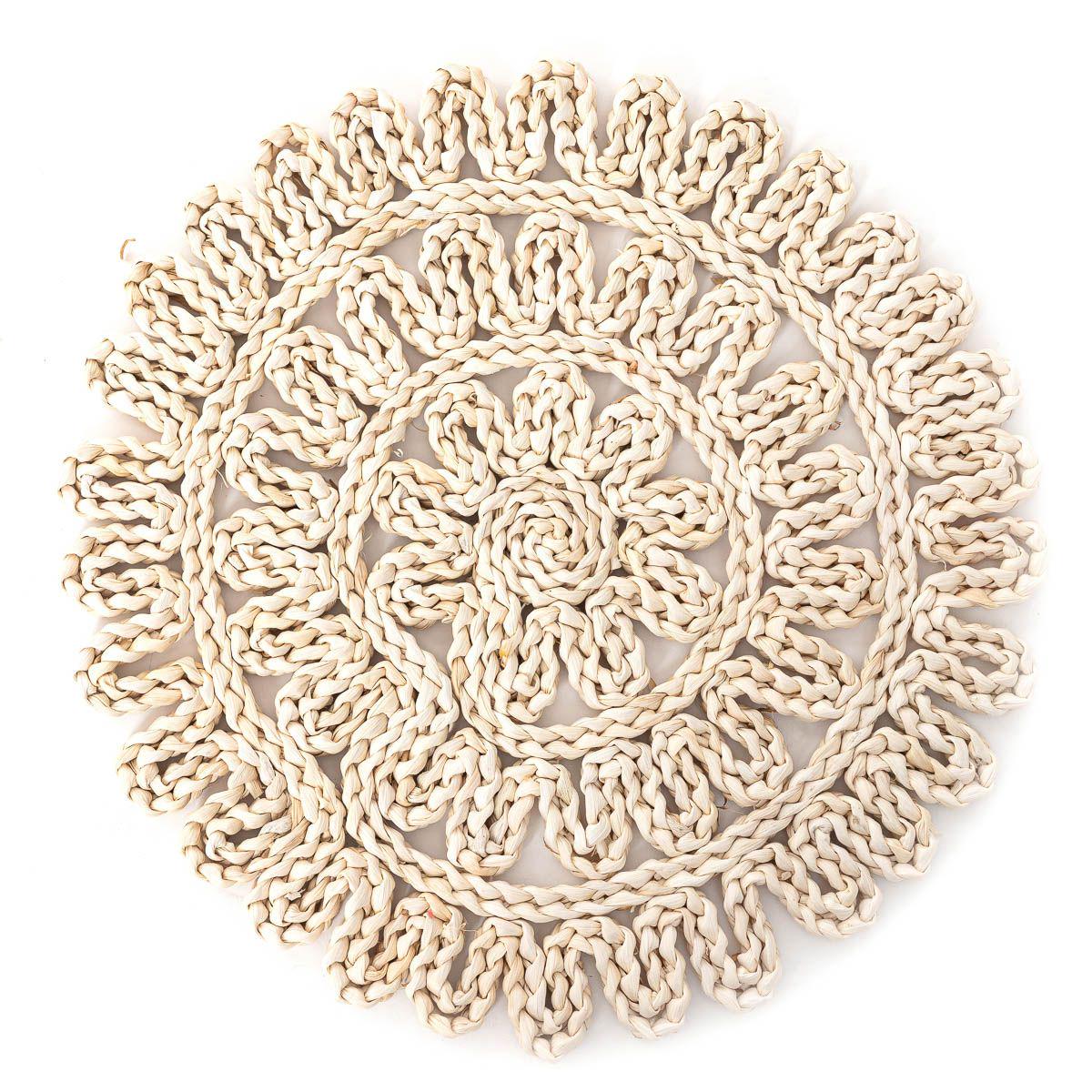 Коврик под тарелки Homla HALM 38 см Кремовый (201017)