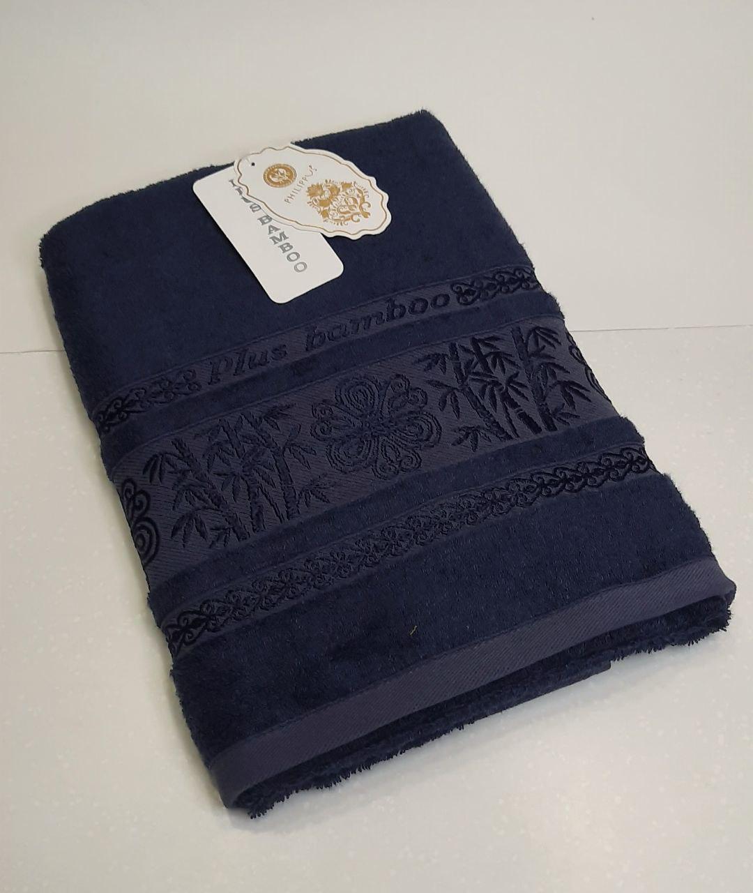 Полотенце бамбуковое банное Philippus 70х140 Синий (05811) - фото 4 Полотенце бамбуковое банное Philippus 70х140 Синий (05811) - фото 4