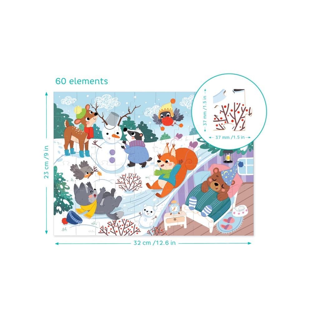 Пазл DoDo Зимові тваринки 60 ел. (300578) - фото 4 Пазл DoDo Зимові тваринки 60 ел. (300578) - фото 4