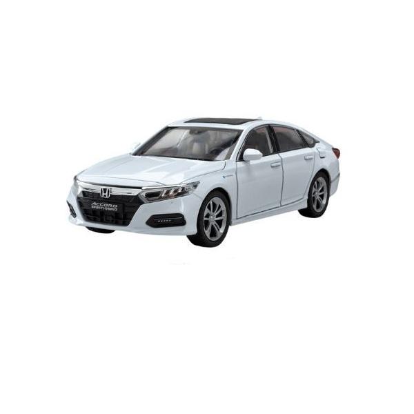 Модель автомобиля Honda Accord Hybrid в масштабе 1:24 с подвижными колесами и открытым капотом (AN01184)