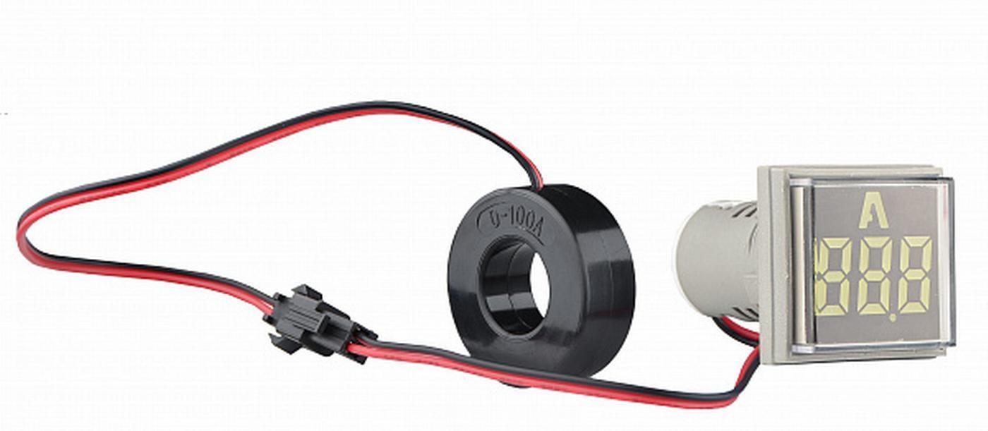 Світлосигнальна арматура АСКО-УКРЕМ з індикатором струму серії U-ADM-A квадратна ᴓ22 мм Білий (00000055200)