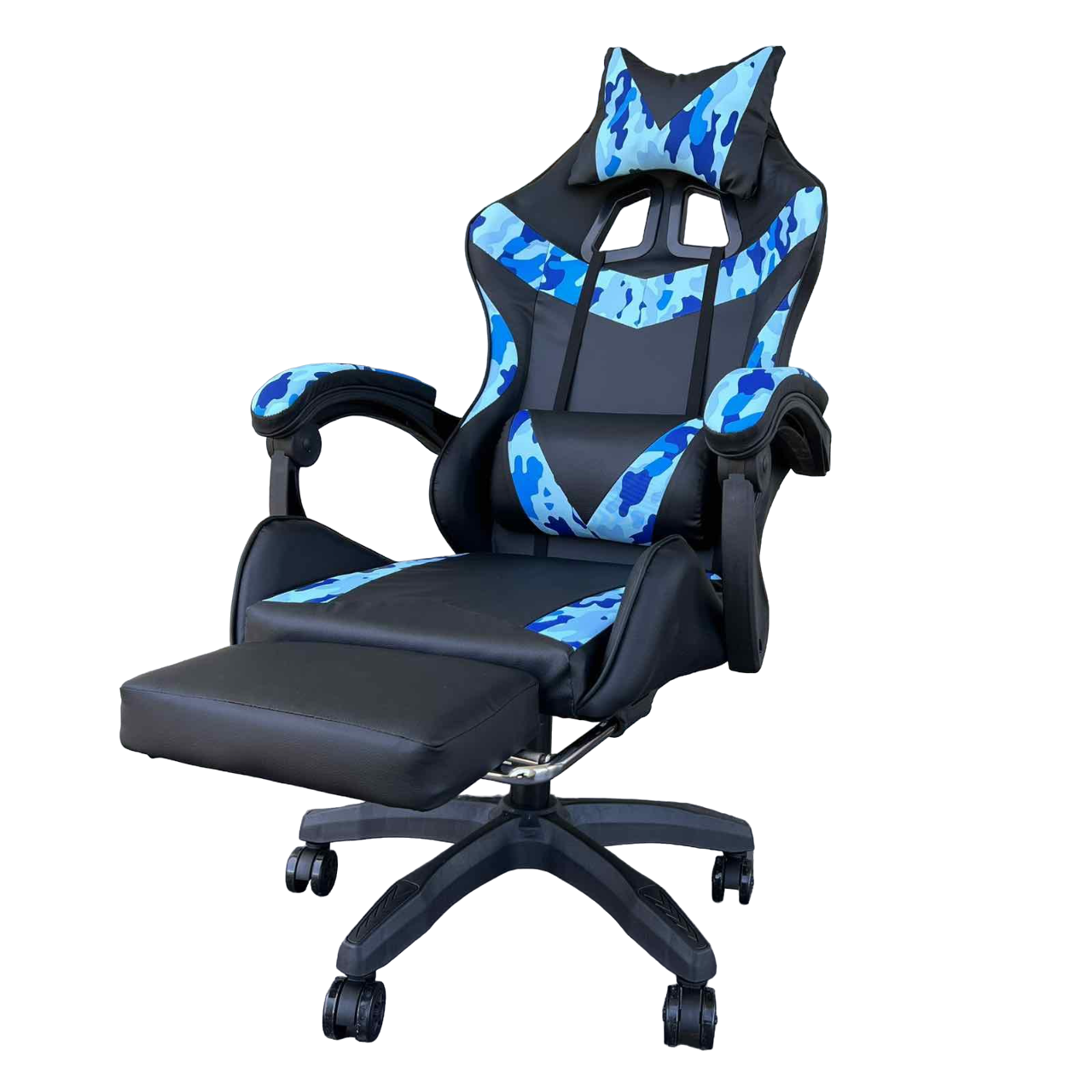 Крісло геймерське Prestige 730 moro Чорно-синій - фото 1 Крісло геймерське Prestige 730 moro Чорно-синій - фото 1