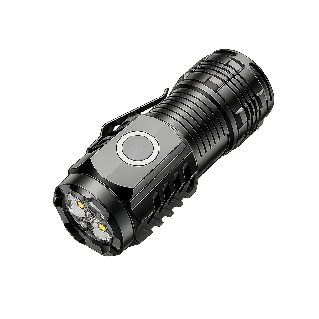 LED-фонарь аккумуляторный Shark Smiling USB тактический ручной 3 светодиода (33284329)