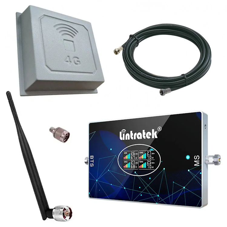 Комплект підсилювача зв'язку/інтернету Lintratek KW20L-GDWL антена 17 dB та внутрішня антена (30291563)