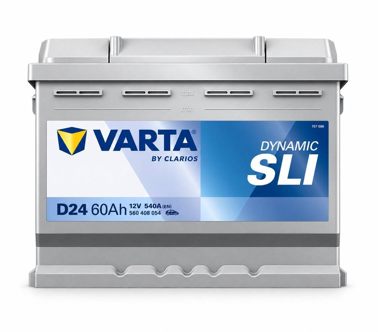 Аккумулятор автомобильный Varta D24 60 Ah 540A R+ 12V (3196288928)