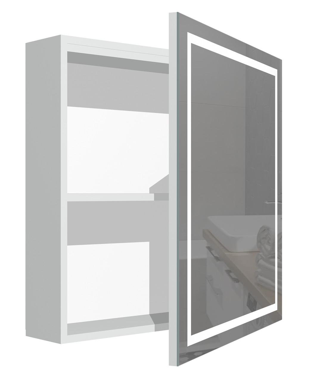 Шкаф зеркальный для ванной комнаты AVT ЭКО с LED-подсветкой 550 мм (avt-ЭЗЛ-55) - фото 2