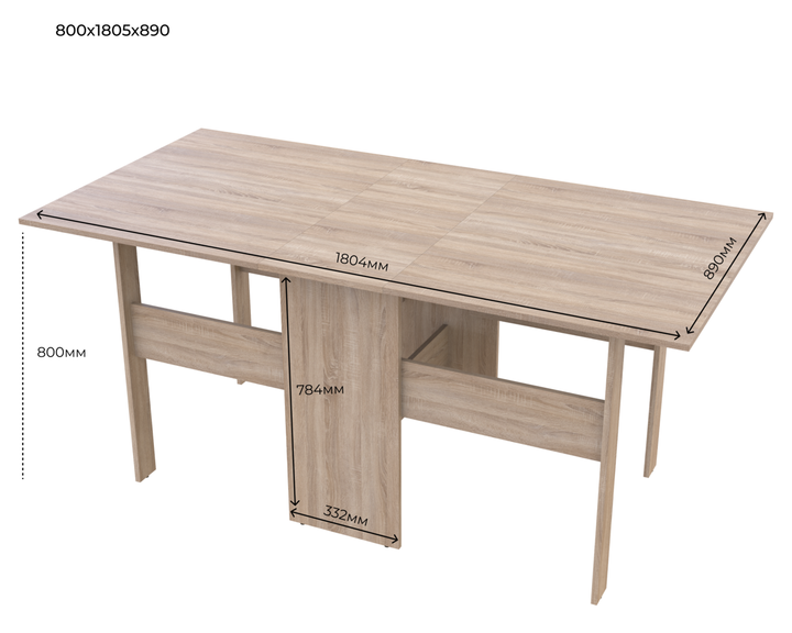 Обідній стіл Doros книжка Дуб сонома (41510093) - фото 8