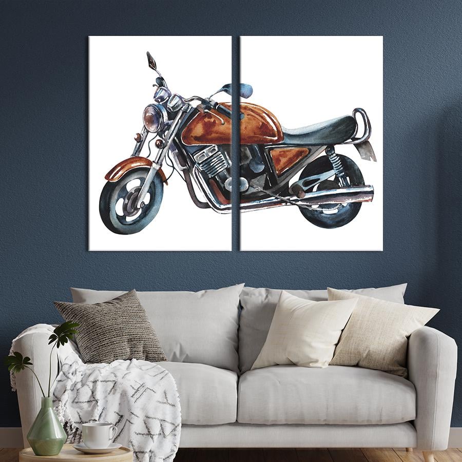 Картина на холсте Крутой спортбайк 71x51 см (1411-2)