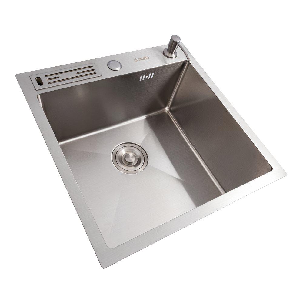 Мийка кухонна Valeso Handmade з підставкою для ножів 50х50 мм 3,0/0,8 - фото 2