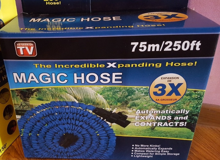 Шланг для поливу з розпилювачем що розтягується MAGIC HOSE V-HOSE PRO 75 м/250ft Синій (2873) - фото 7 Шланг для поливу з розпилювачем що розтягується MAGIC HOSE V-HOSE PRO 75 м/250ft Синій (2873) - фото 7