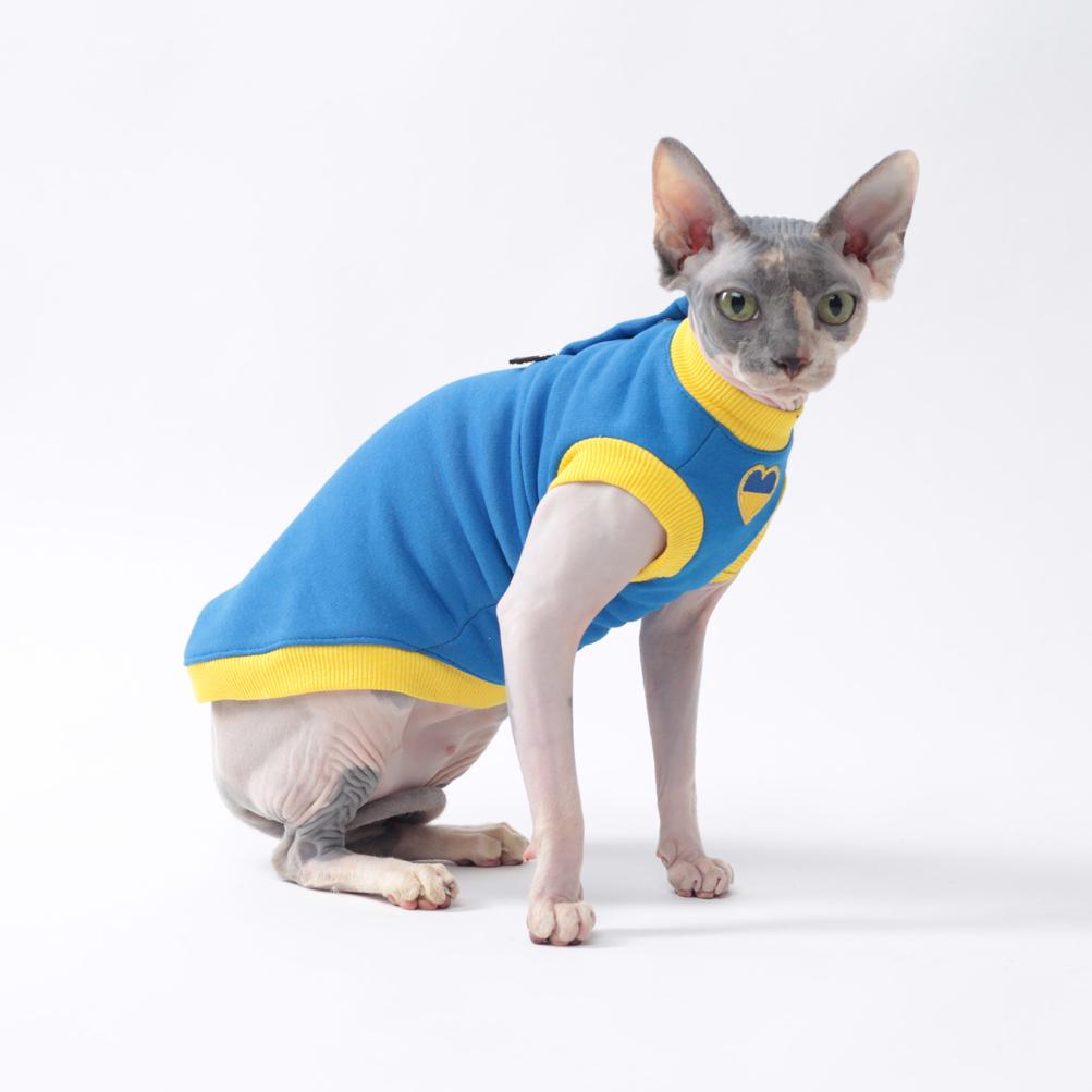 Майка для кошек без рукава Style Pets UK Патриотическая XL Blue (477XL) - фото 2