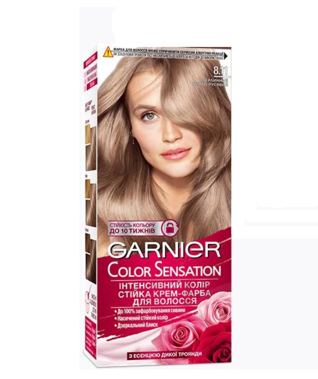 Фарба для волосся Garnier Color Sensation 8.11 Перловий світло-русявий (3600542482738)
