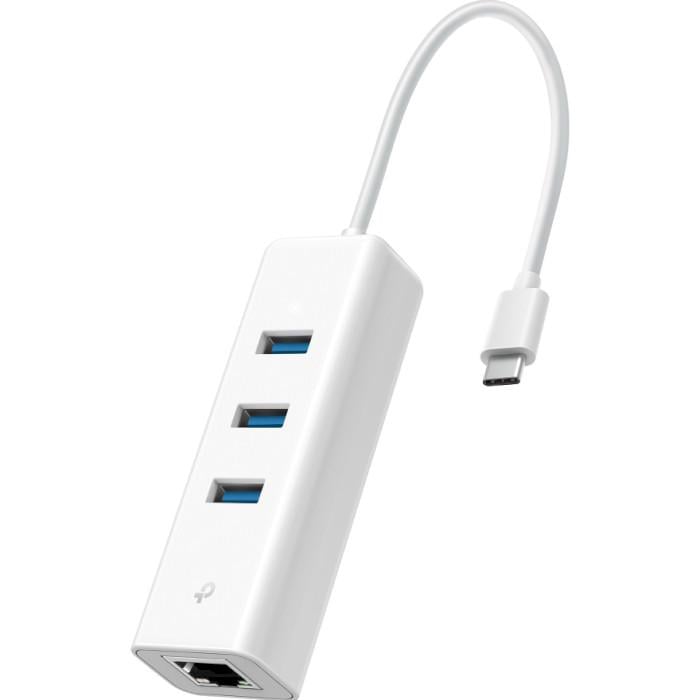 Концентратор USB Type-C TP-Link UE330C 3xUSB 3.0 1xEthernet White (31330878) Концентратор USB Type-C TP-Link UE330C 3xUSB 3.0 1xEthernet White (31330878)