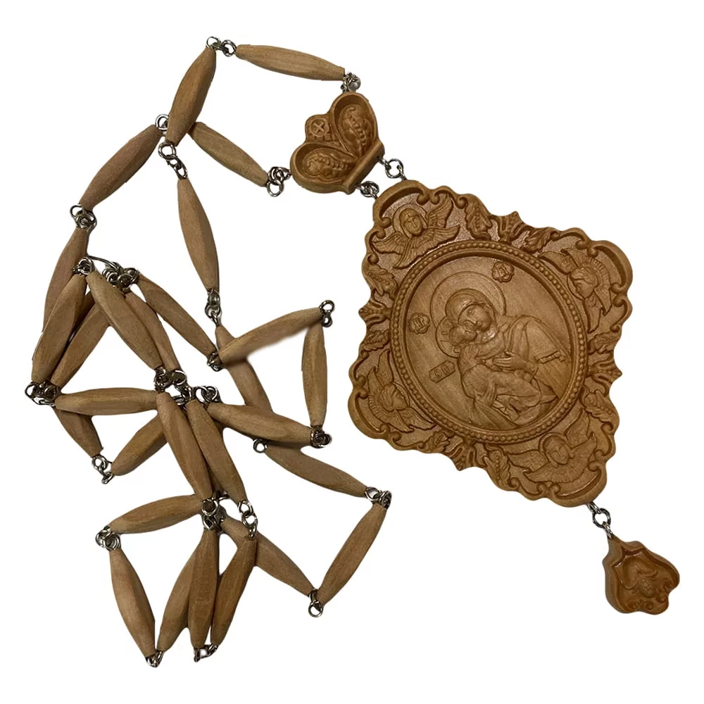 Панагия Богородица Владимирская деревянная (1358/2) - фото 2