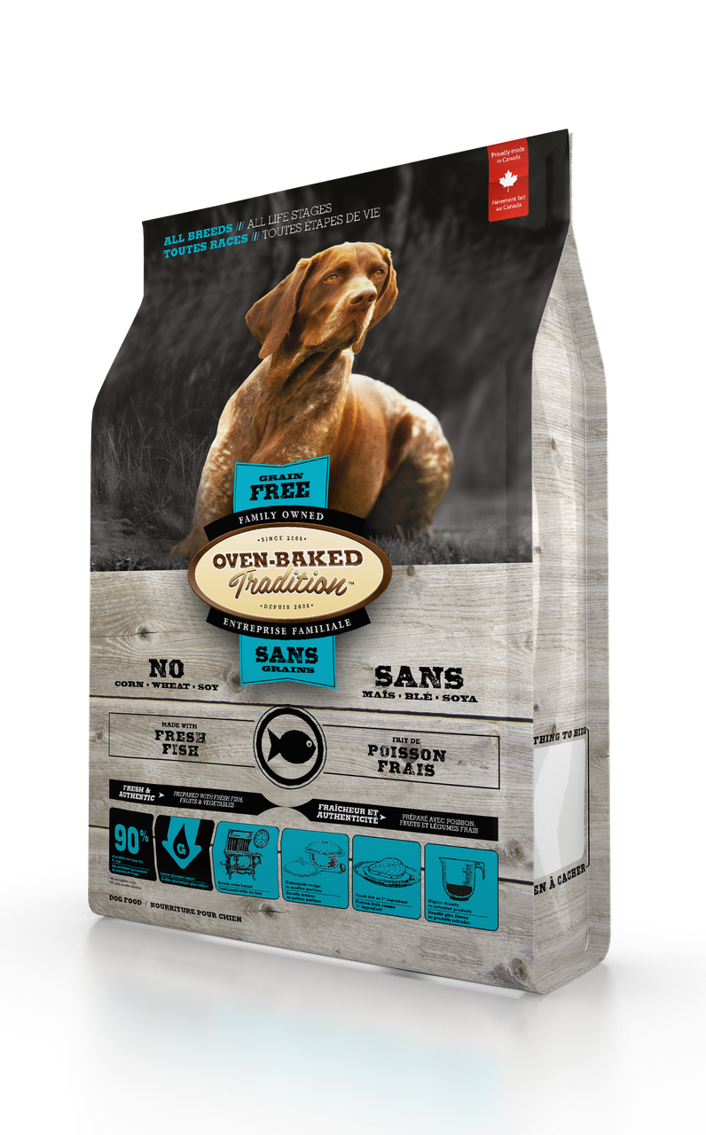 Корм для собак Oven-Baked Tradition беззерновой из свежего рыбного мяса 11,34 кг