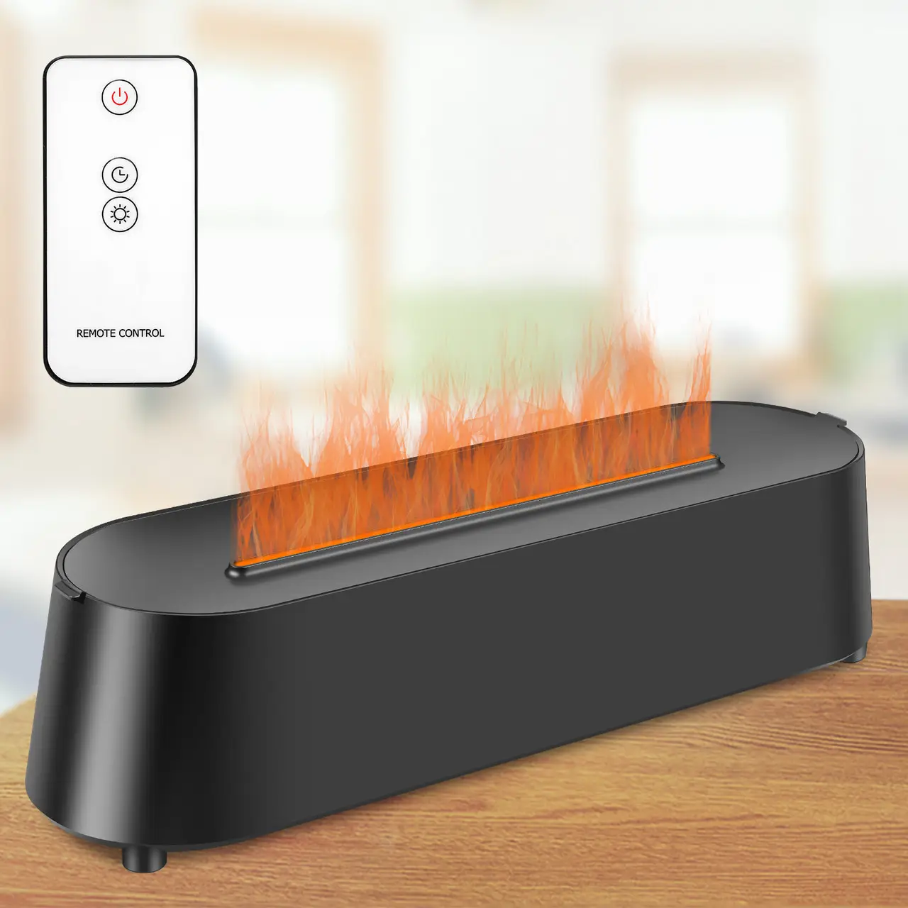 Зволожувач повітря Flame Diffuser Humidifier RGB з ефектом полум'я (21873574) - фото 8