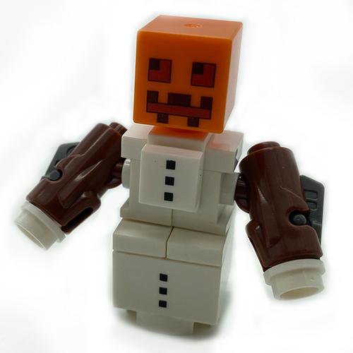 Конструктор фигурка iBlock Snow Golem Minecraft