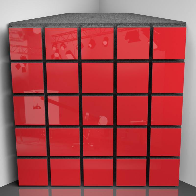 Бас пастка Ecosound Tetras Plastic 50х50 см 150 мм Червоний (1782)