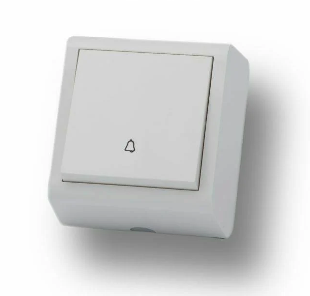 Кнопка звонка Nivo Ovivo Electric одинарная Белый (32143803)