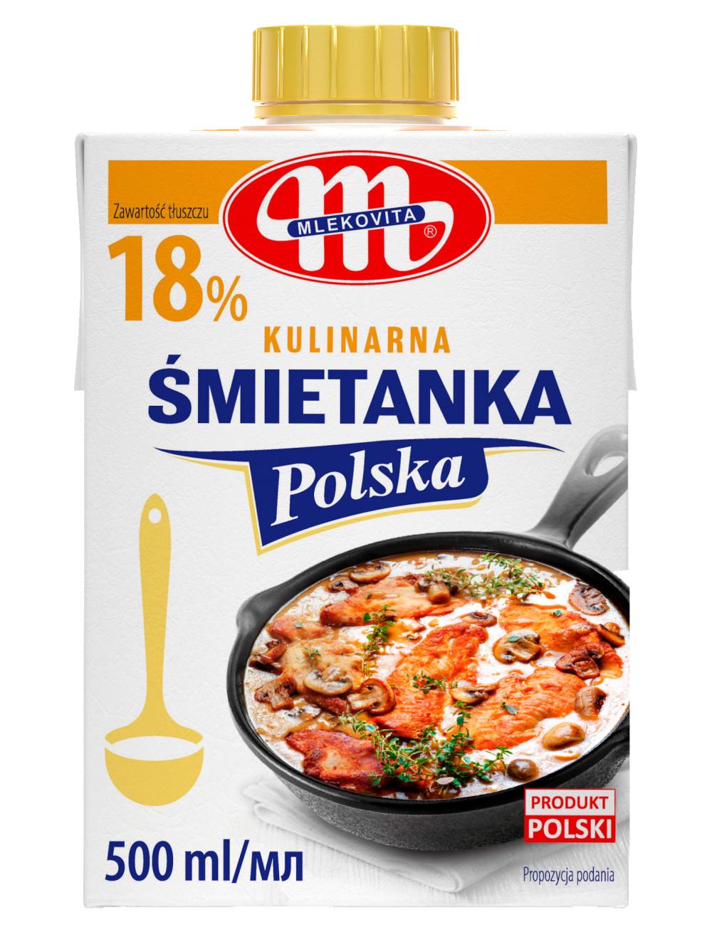 Сливки Mlekovita Śmietanka Polska 18% 500 мл (22854206)