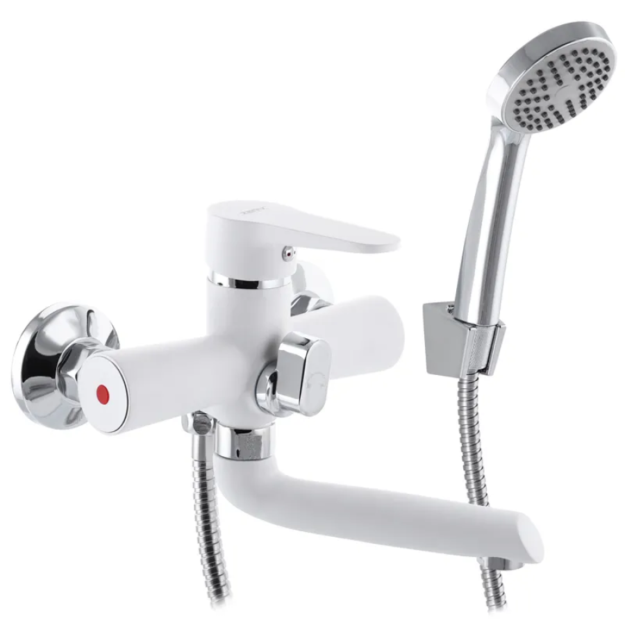 Смеситель для ванной Zerix PUD3 White (ZX2910)
