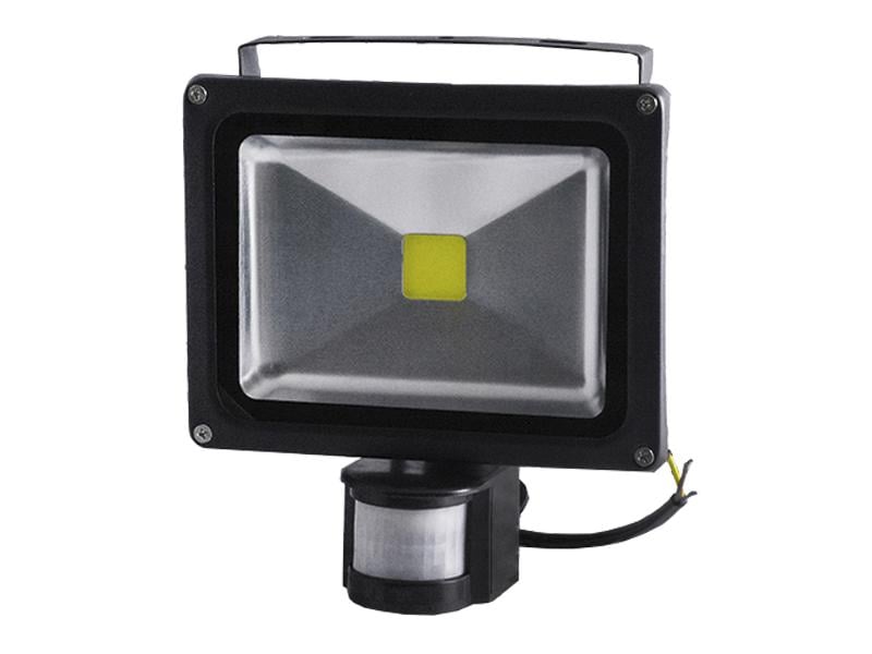 Прожектор светодиодный с датчиком движения 20W slim 6000К (990)